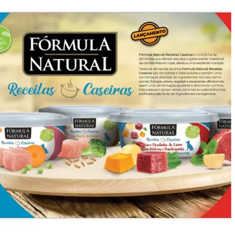 Fórmula Natural Receitas Caseiras para Cães Adultos Sabor Risoto de Frango com Brócolis e Espinafre 270g