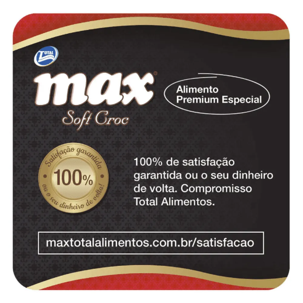 Ração Total Max Soft Croc Cães Adultos Raças Pequenas 20Kg