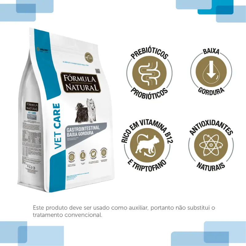 Ração Fórmula Natural Vet Care Gastrointestinal Baixa Caloria para Cães 10,1 Kg