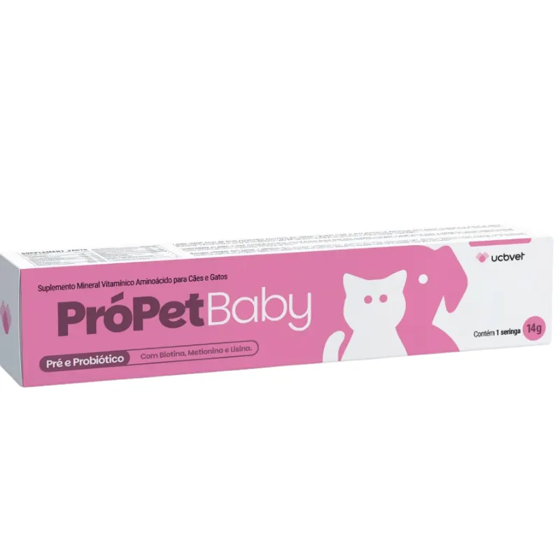 PróPet Baby Suplemento Mineral Vitamínico UCBVET para Cães e Gatos 14 g