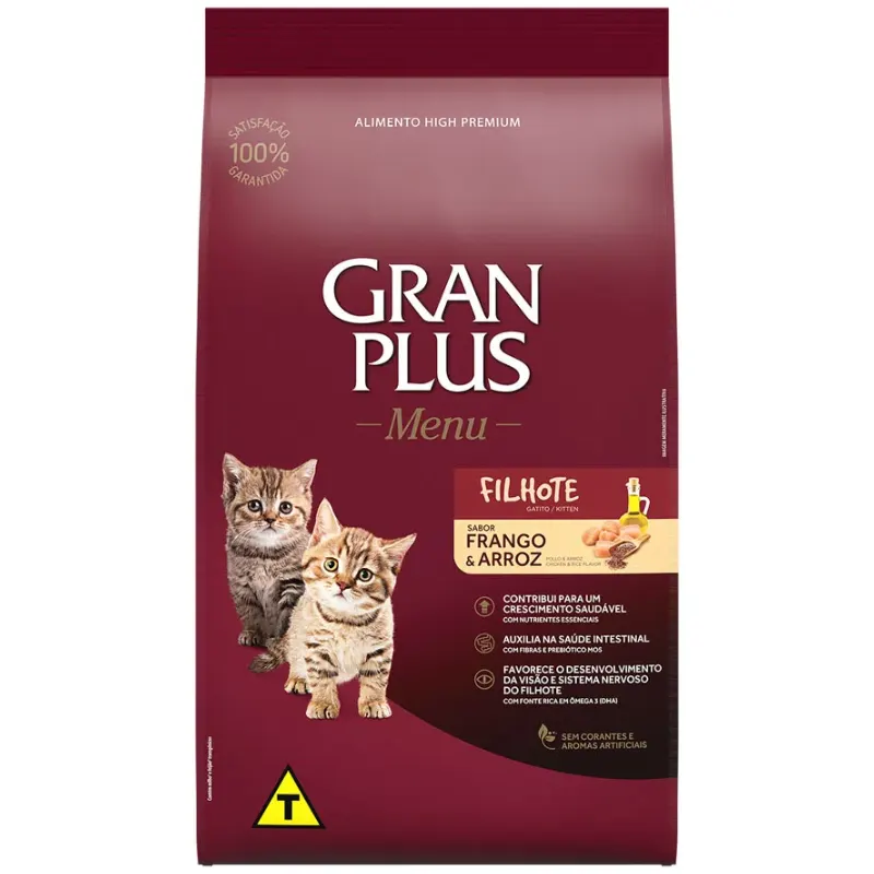 Ração GranPlus Gato Menu Filhote Frango e Arroz