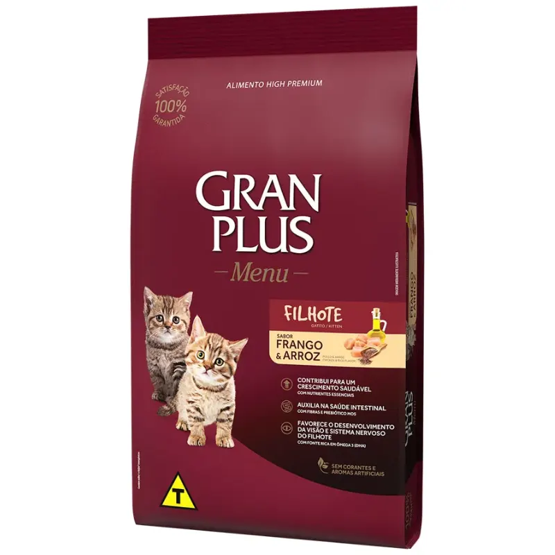 Ração GranPlus Gato Menu Filhote Frango e Arroz