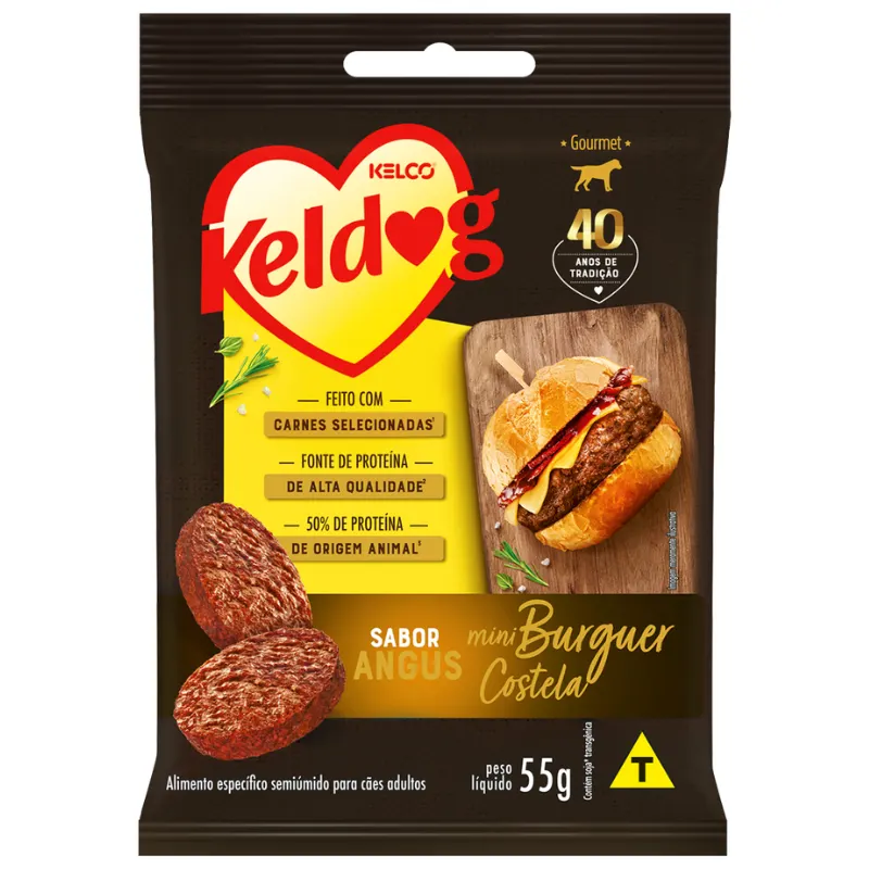 Keldog Mini Hamburguer Costela Angus Sl 55 g