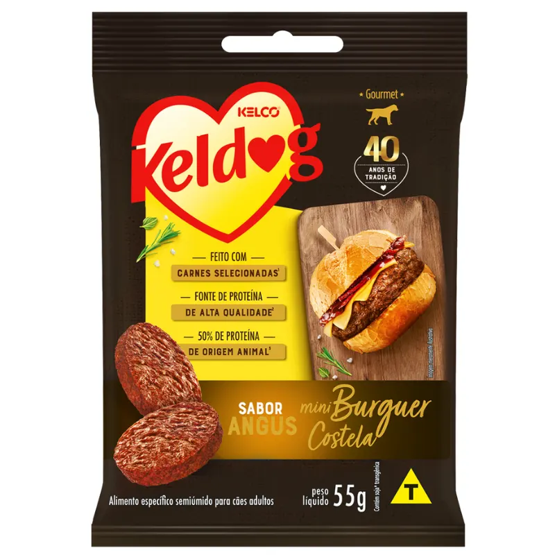 Keldog Mini Hamburguer Costela Angus Sl 55 g