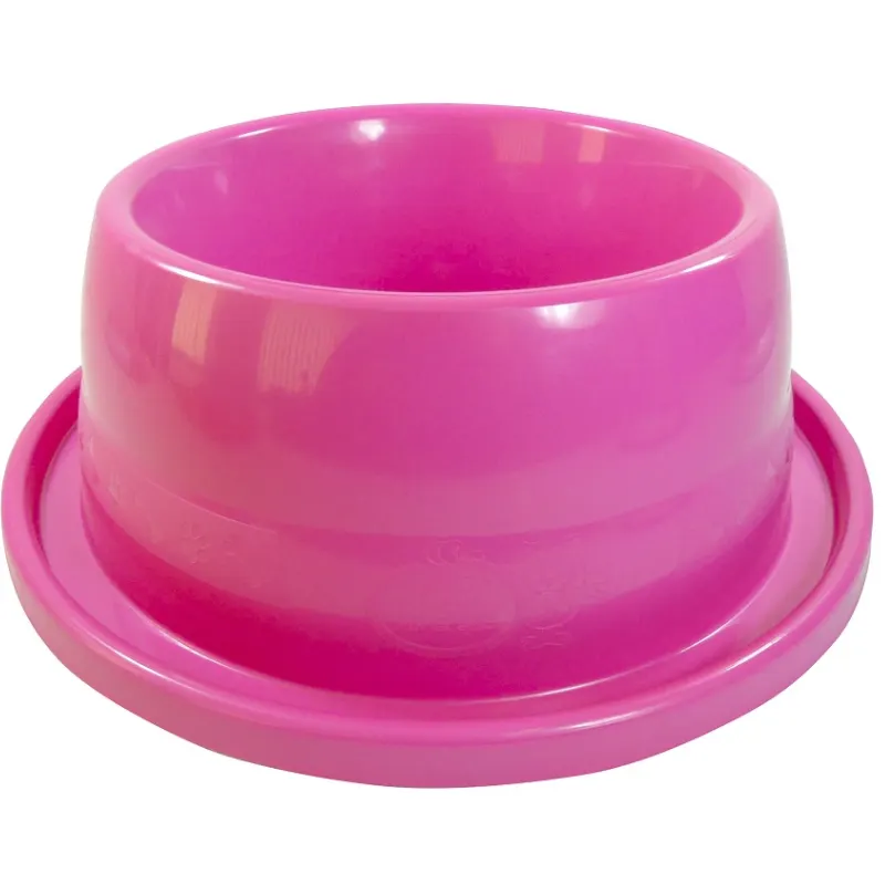 Comedouro Furacão Pet Anti Formiga Rosa