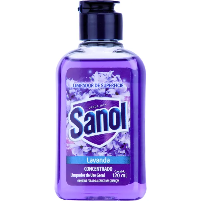 Sanol Limpador Concentrado de Superfície Lavanda 120 ml