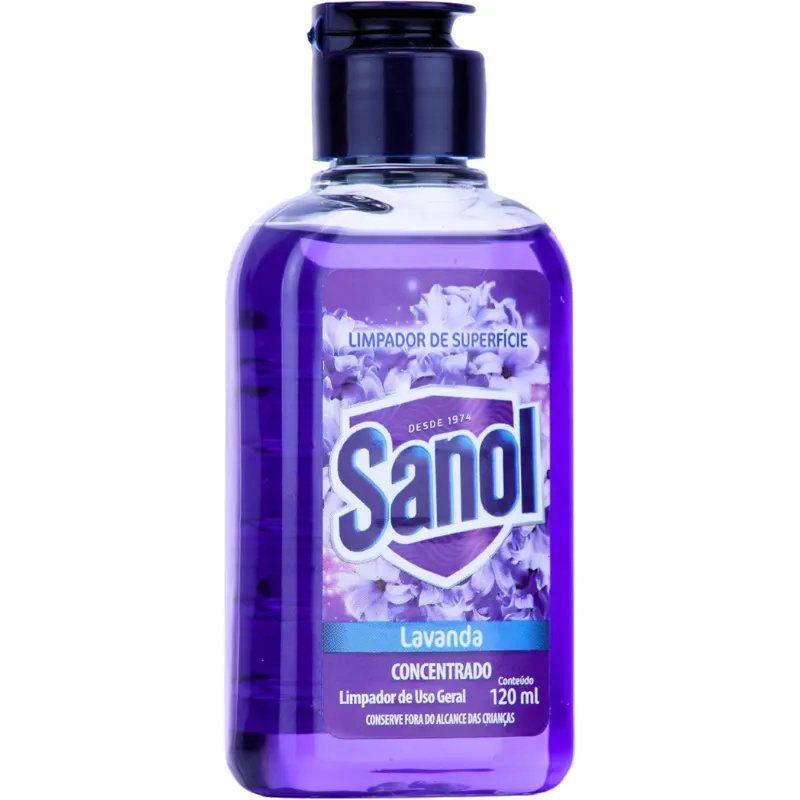 Sanol Limpador Concentrado de Superfície Lavanda 120 ml