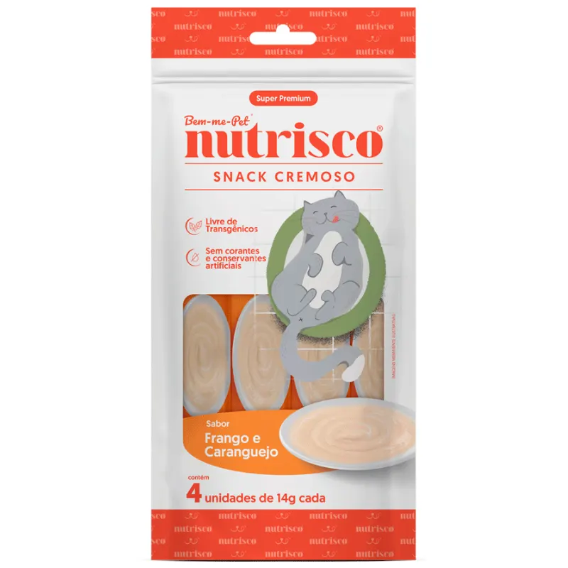 Snack Cremoso Nutrisco 56 g Frango e Caranguejo