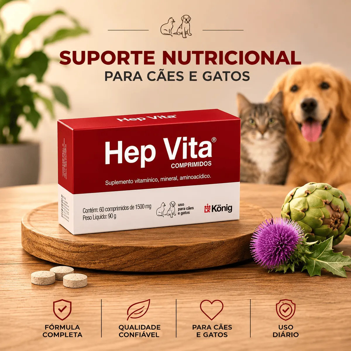 HEPVITA 60 COMPRIMIDOS 1500MG