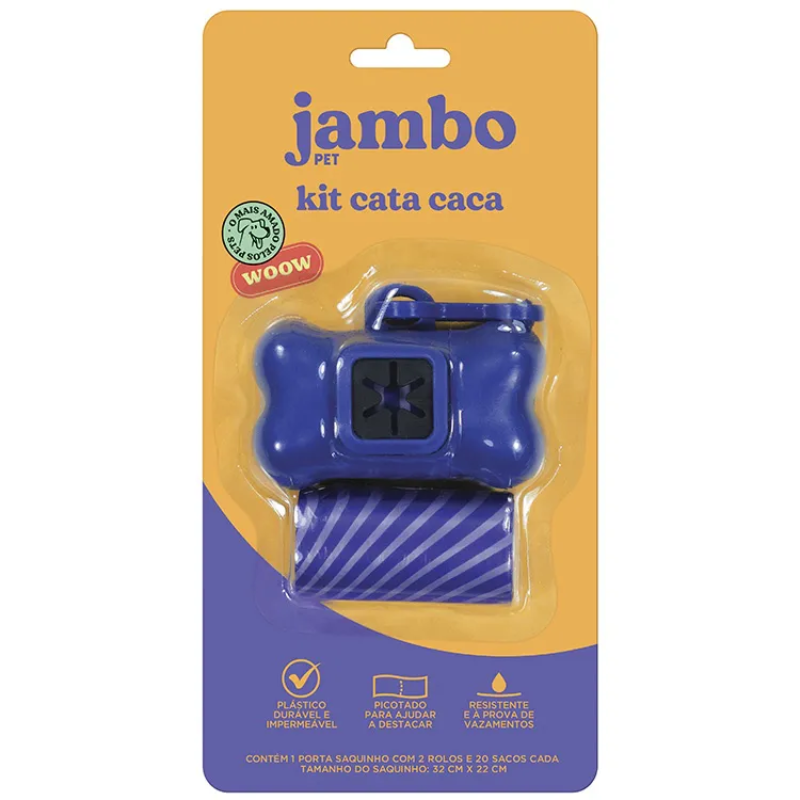 kit Porta Sacos Jambo 2 Rolos Roxo