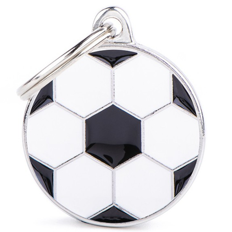 Medalha de Identificação My Family Bola de Futebol Tamanho Médio