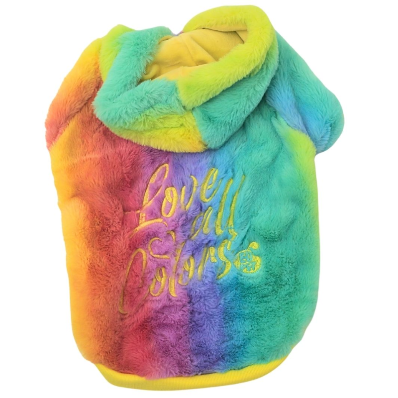 Casaco Rainbow Colorido para Pets