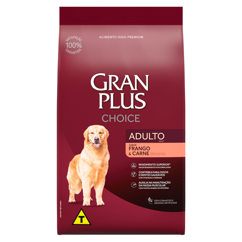 Ração GranPlus Choice para Cães Adultos
