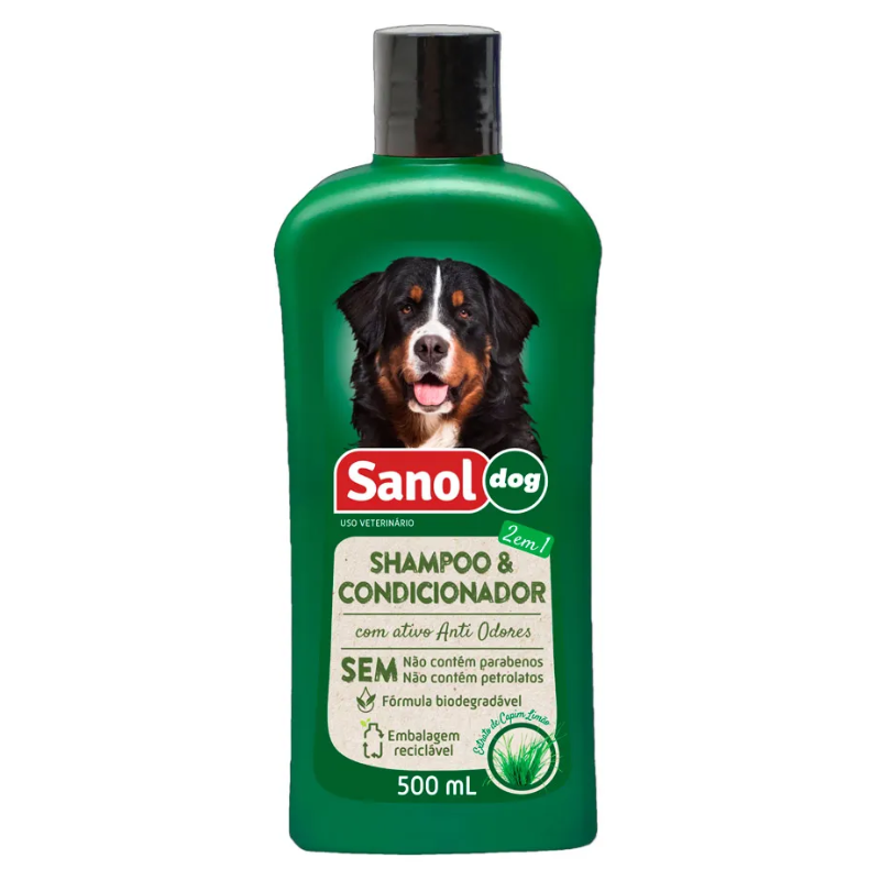 Shampoo Condicionador Sanol Dog 500 ml