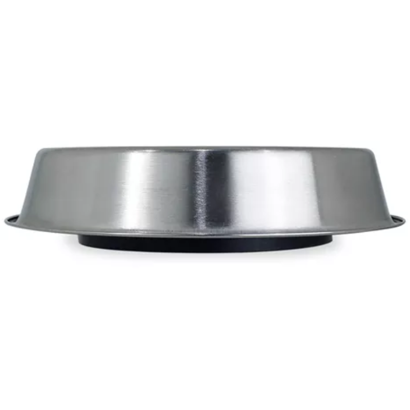 Comedouro Inox com Anel de Silicone Antiformiga para Cães