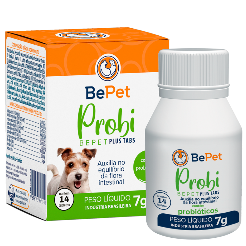 Probiótico Probi Plus Tabs 500mg Bepet com 14 Tabletes