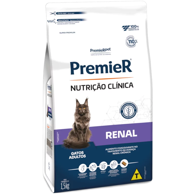 Premier Renal Ração Nutrição Clínica Gatos Adultos