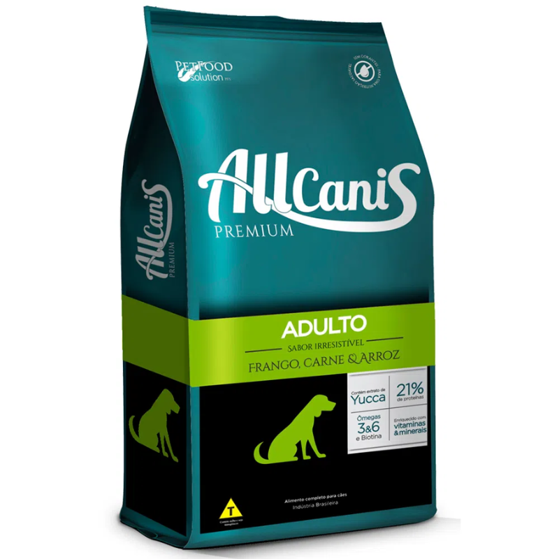 Ração Allcanis para Cães Adultos Sabor Frango e Carne
