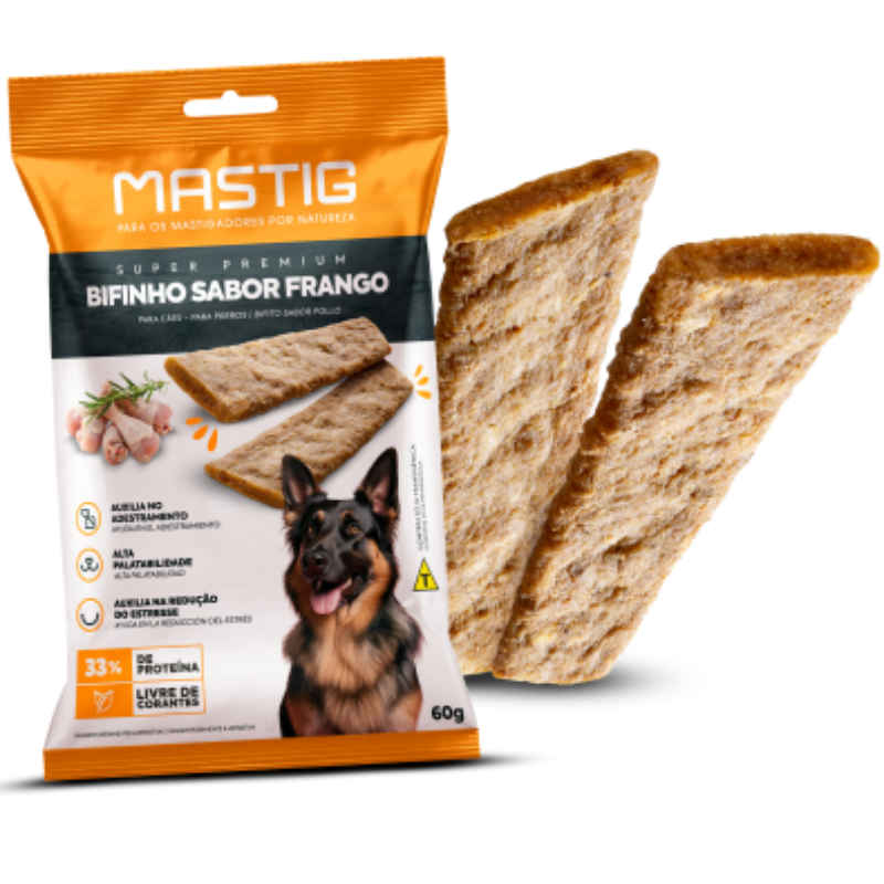 Mastig Bifinhos Cães Frango 60 g