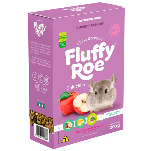 Fluffy Roe Chinchila Gourmet 300g- Minas Nutri