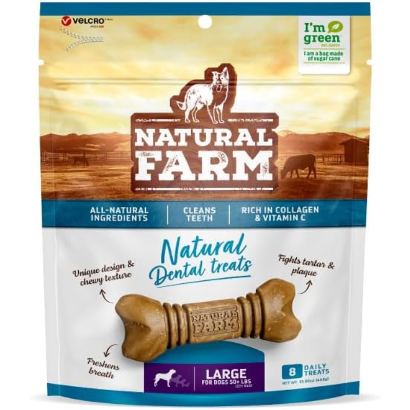 Petiscos Natural Farm Snack Dental Grande 448 g