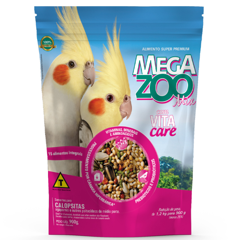 Ração Megazoo Mix para Calopsita 900 g