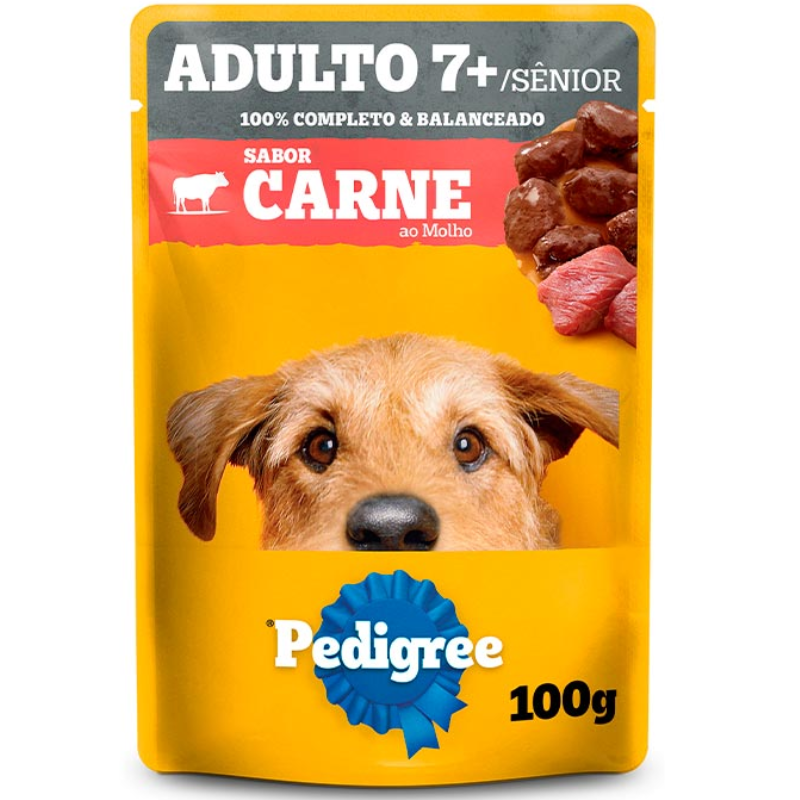 Sache Pedigree Carne ao Molho para Cães Sênior  100 g