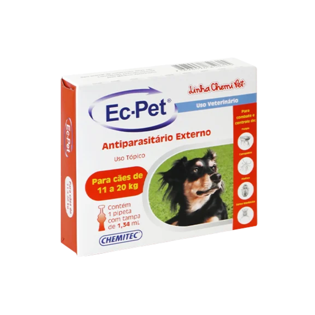 Antiparasitário Ec-pet De 11kg Até 20kg - Chemitec