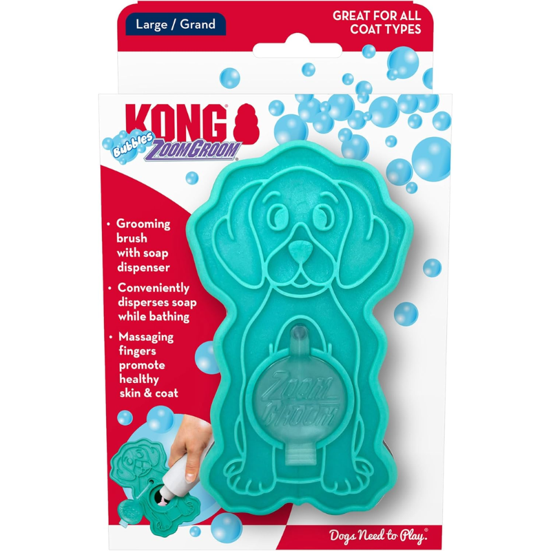 Escova Kong Zoomgroom Bubbles Large