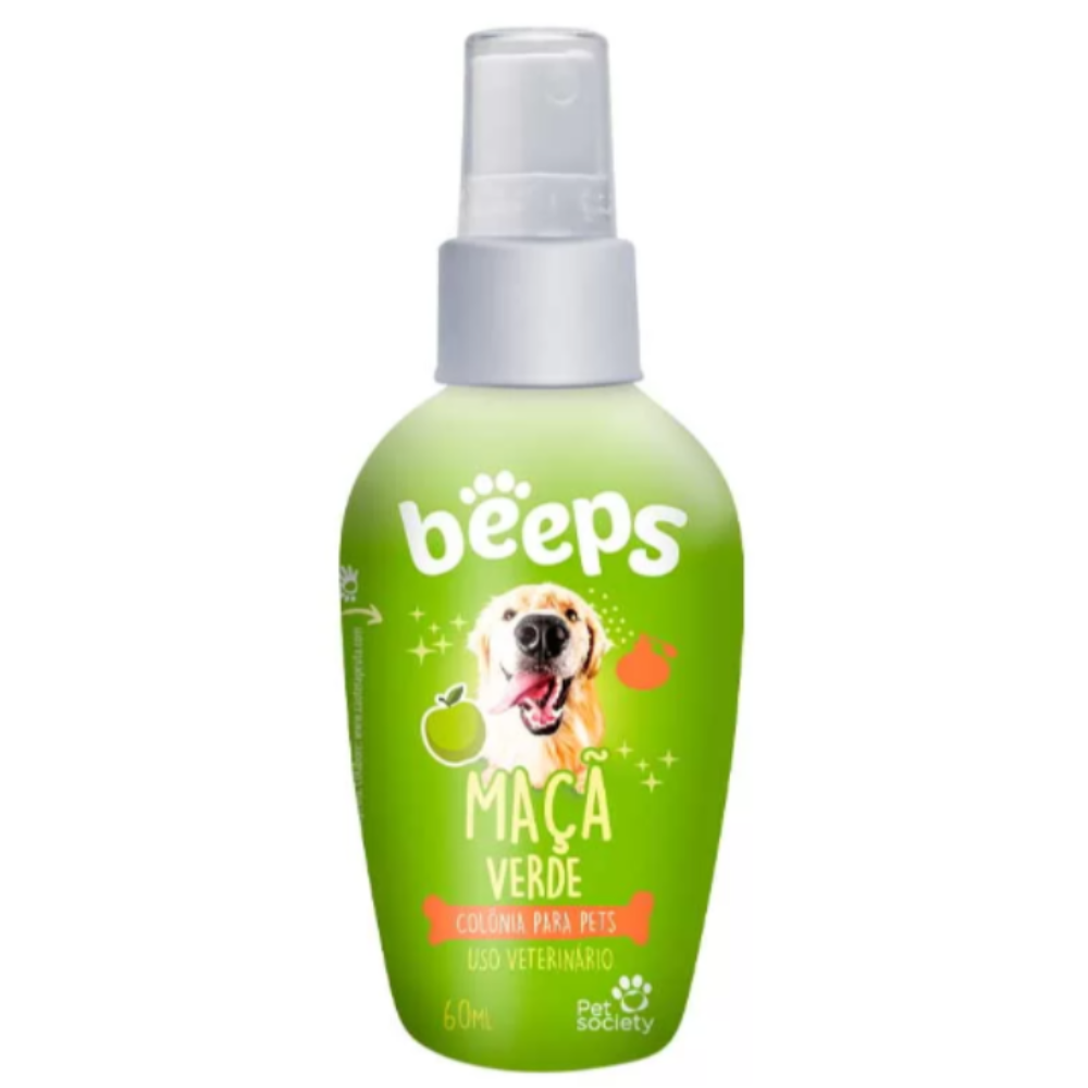 Colônia Beeps Maçã Verde para Cães e Gatos 60ml
