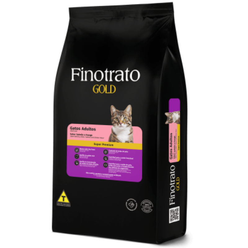 Ração Finotrato Gold Gatos Castrados Salmão e Frango 1,5 Kg