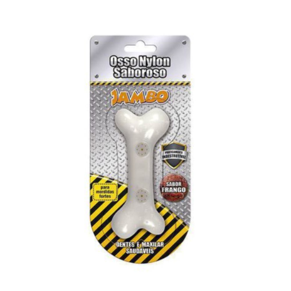 Brinquedo Osso Silicone Boninho Frango Grande