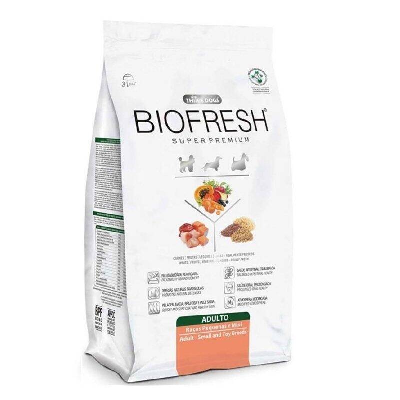 Ração Biofresh Cães Adultos Raças Pequenas E Minis 1Kg