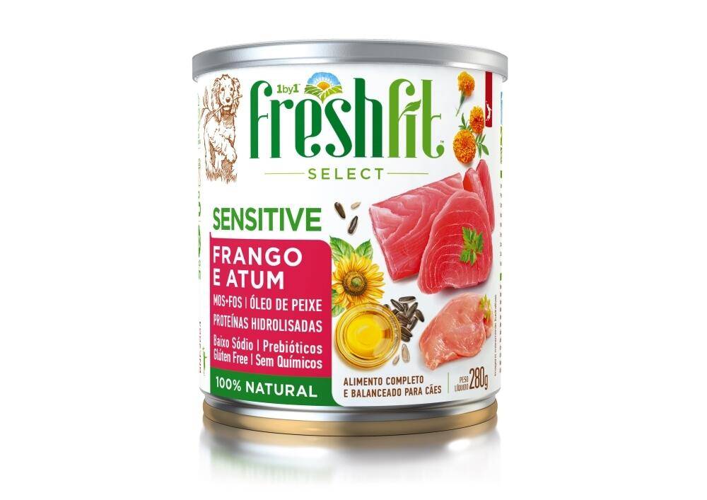 Alimento Úmido FreshFit SELECT Spin Pet - 280g - Sensitive Fran/Atum