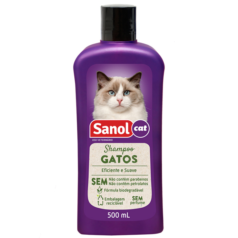 Shampoo Sanol Vet Gatos 500 Ml