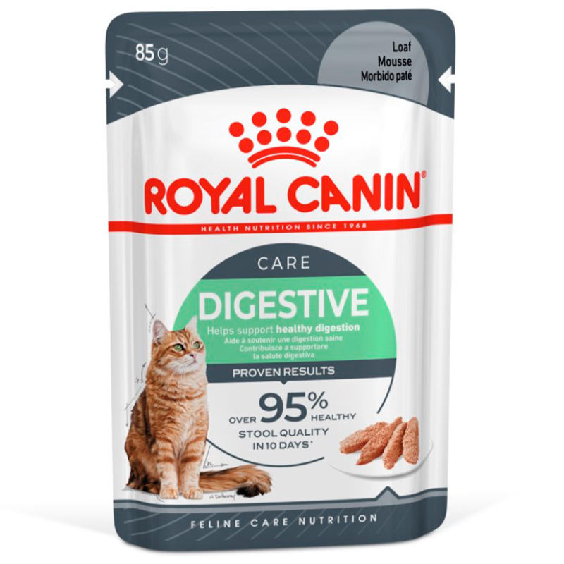 Ração Úmida Royal Canin Sachê Patê Cuidado Digestivo para Gatos Adultos 85 g