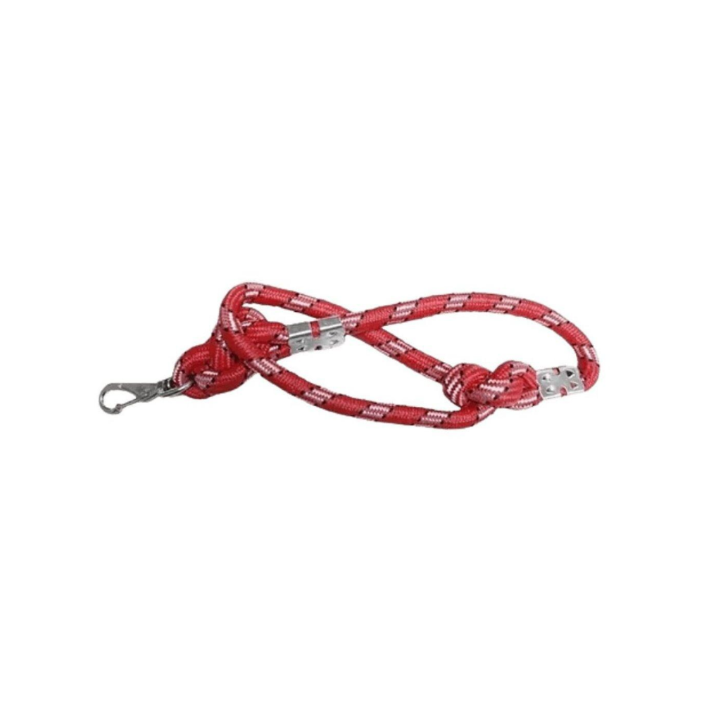 Guia Furacão Pet Corda Roliça Grossa Vermelha Cães 60cm