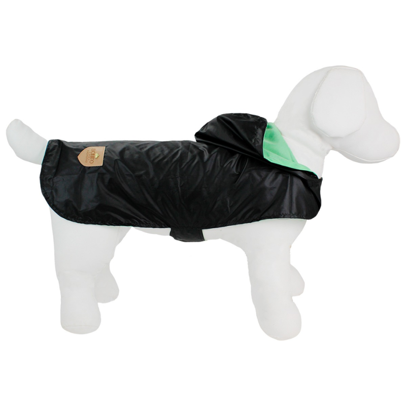 Capa Corta Vento Maxi Preto Bonito pra Cachorro