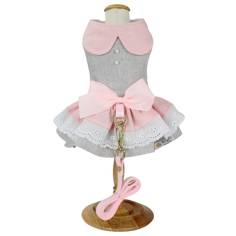 Vestido Baby Realeza Rosa Bonito pra Cachorro