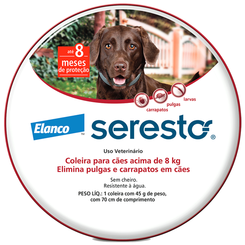 Seresto Coleira para Cães Acima de 8 Kg