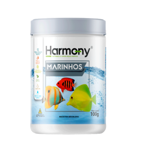 Ração Harmony Fish Marinhos 100g- Minas Nutri