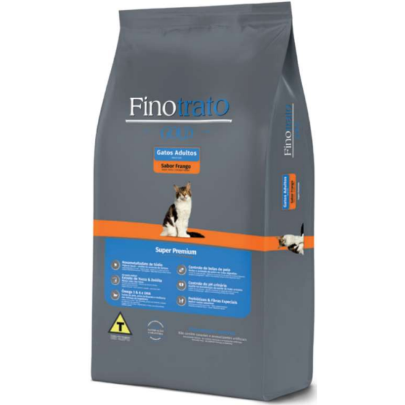 Ração Finotrato Gold Gatos Adultos Sabor Frango 7,5 Kg