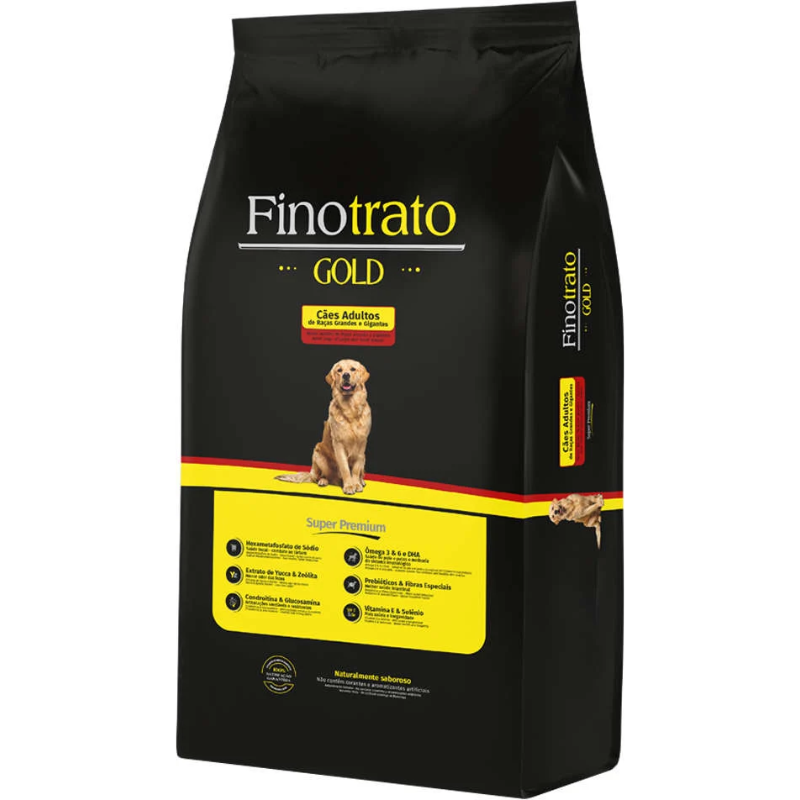 Ração finotrato Gold para Cães Adultos Raças Grandes e Gigantes 20 Kg