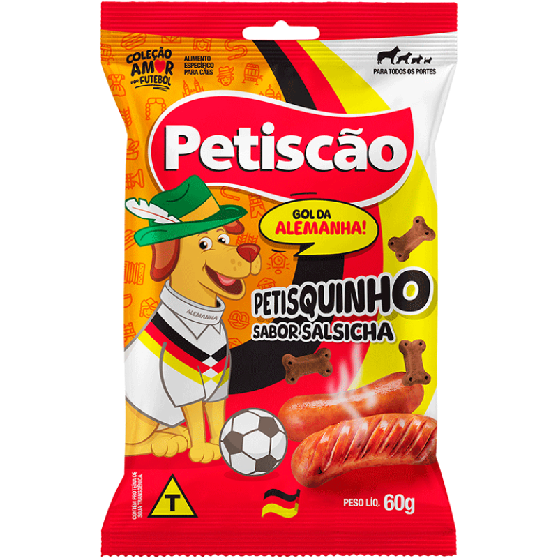 Biscoito Petiscão Alemanha para Cães Sabor Salsicha 60 g