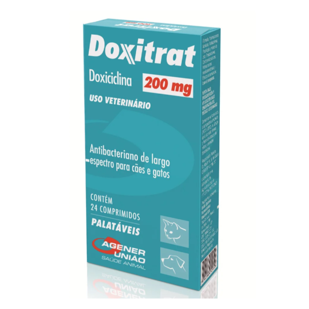 Doxitrat Agener União 200mg 24 Comprimidos