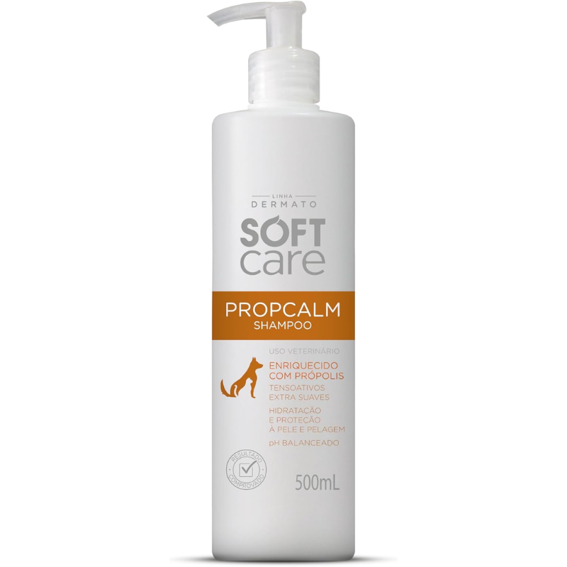 Shampoo Soft Care Propcalm para Cães e Gatos 500 ml