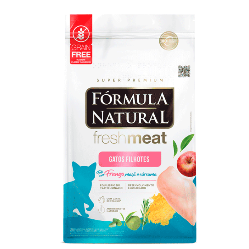 Ração Fórmula Natural Fresh Meat Gatos Filhotes Sabor Frango 1 kg