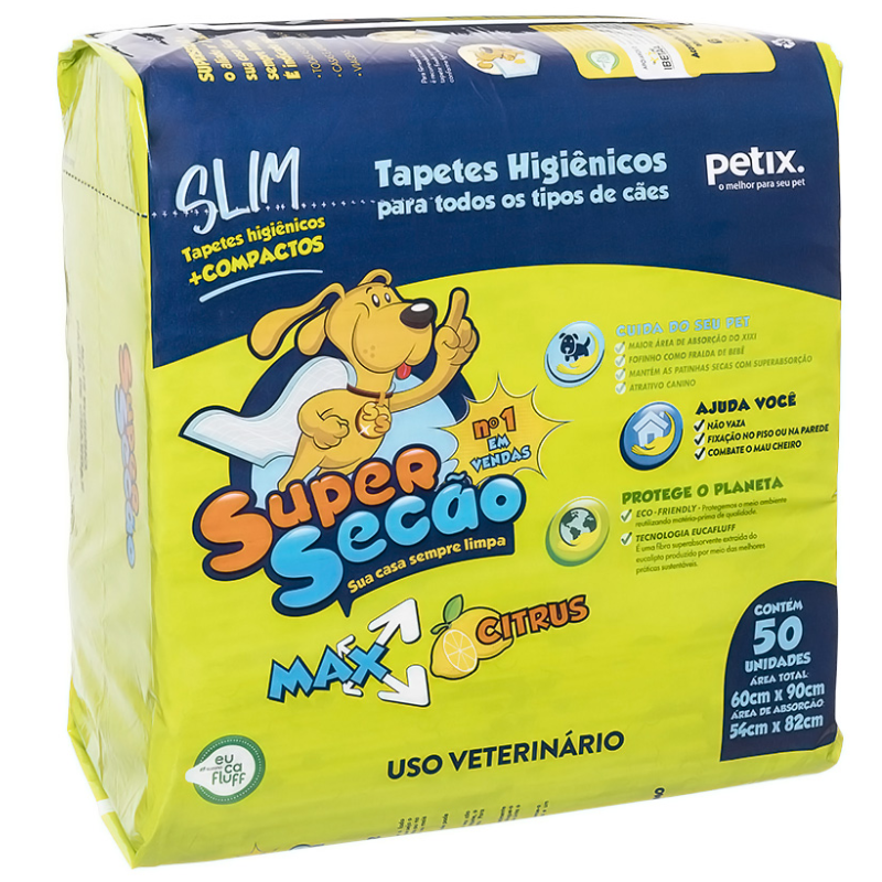 Tapete Higiênico Super Secão Max Citrus Slim Cães