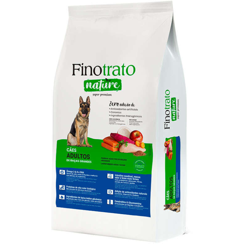 Ração finotrato Nature para Cães Adultos Raças Grandes