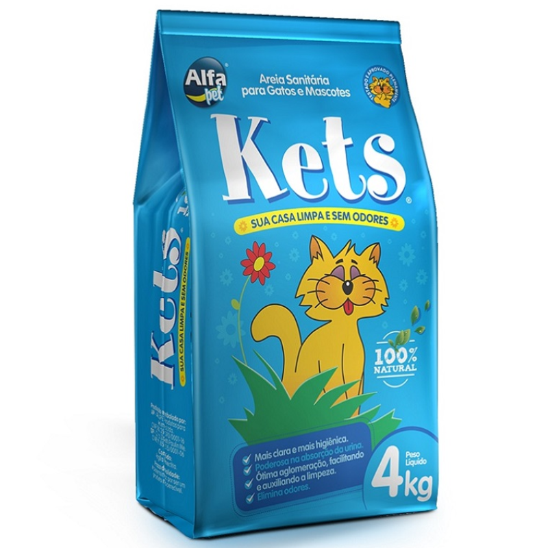 Areia Kets FD 4 Kg para Gatos